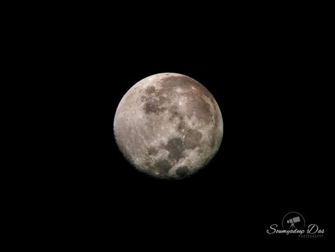 I stuck the camera of my cheap redmi phone on the eyepiece of a 12in Dobs to capture this moonshot. Features like the south pole with craters Plato, Copernicus & Kepler, the Seas of Serenity & Tranquility are visible.